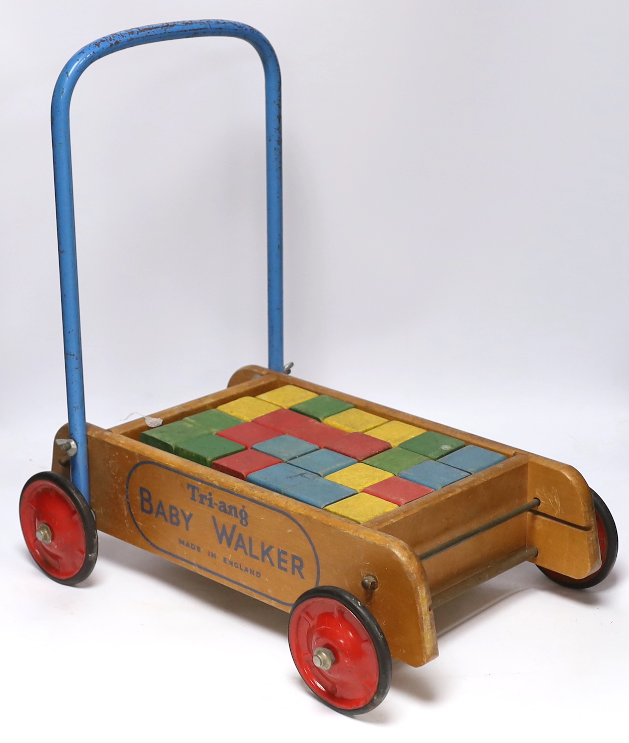 A vintage Tri-Ang baby Walker, 50cm high